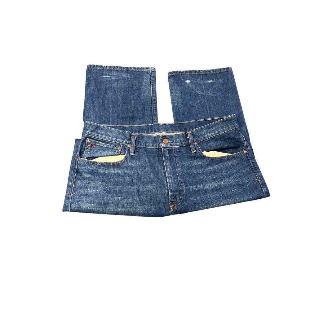 Polo Ralph Lauren Mens Vintage 67 Jeans 36x34 Blue Denim Straight Fit